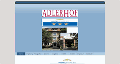 Desktop Screenshot of hotel-adlerhof.de